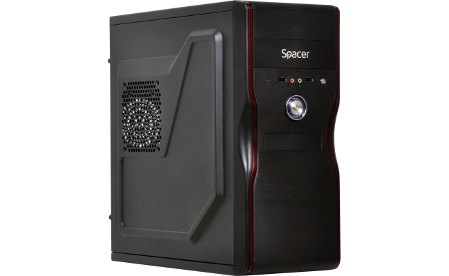 Carcasa Spacer Mercury SPC-MERCURY, ATX, MidTower, Gaming, negru