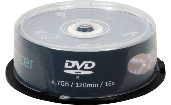 DVD-R Spacer DVDR25, 4.7GB, 120min, viteza 16x,  25 buc, spindle