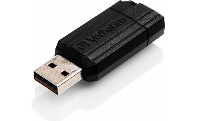 USB Drive 2.0 Pinstripe 32GB Black Verbatim - Model 49064
