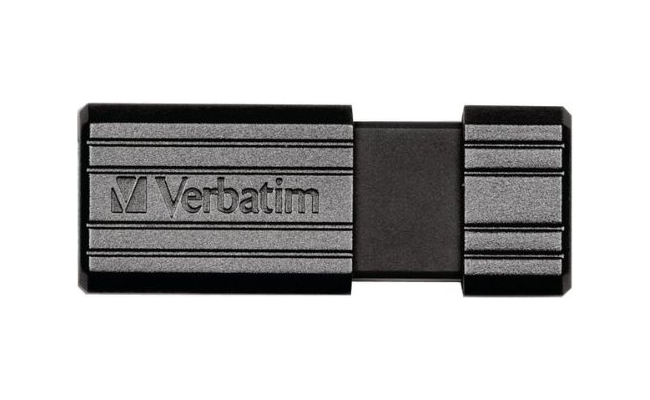 USB Drive 2.0 Pinstripe 8GB Black Verbatim - Model 49062