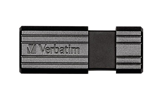 USB Verbatim Drive 2.0 Pinstripe 16GB Black 49063