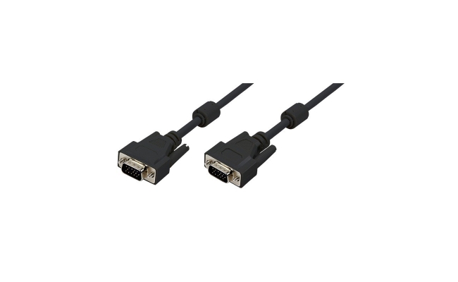 Cablu video Logilink CV0001, VGA (T) la VGA (T), negru