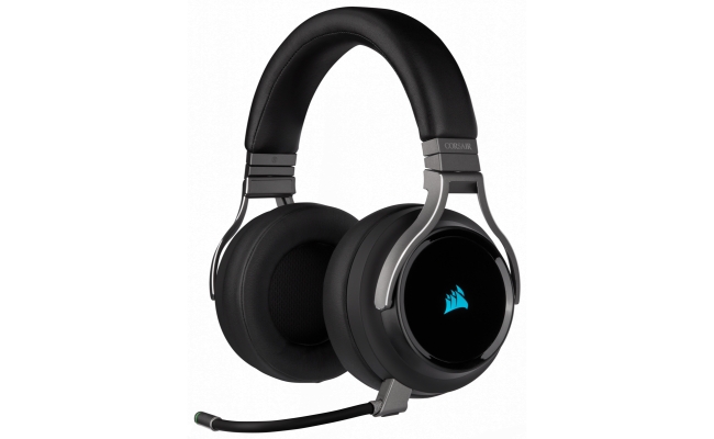 Casti Gaming Corsair Virtuoso RGB, Wireless, Negru Carbon (CA-9011185-EU)