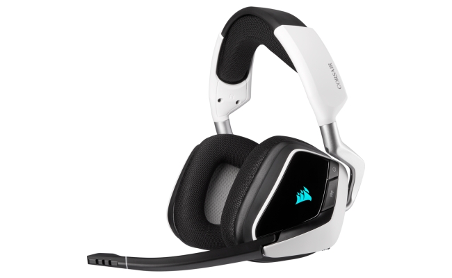Casti Gaming Corsair Void RGB Elite CA-9011202-EU, Wireless, Alb