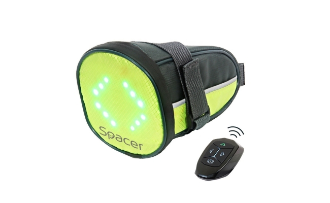 Geanta reflectorizanta Spacer SPBB-LEDSign, pentru Bicicleta