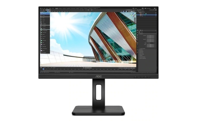 Monitor LED IPS AOC 27P2C, 27", Full HD, 75 Hz, 4 ms, Frameless, Negru