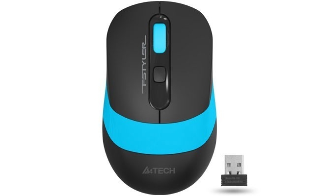 Mouse gaming A4tech FG10 Blue, wireless, optic, negru / albastru