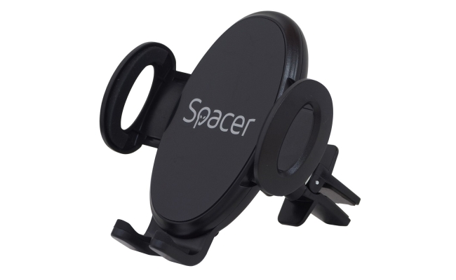Suport auto Spacer SPCH-GRV-CLIPS, pentru SmartPhone, negru