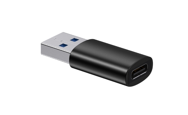 Adaptor Baseus Ingenuity Series Mini OTG, USB 3.1 (T) la USB Type-C (M), corp...