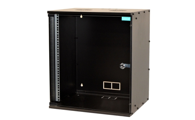 Cabinet 19" SPACER SPCW-12U-450-BK,12U, fixare pe perete, Negru