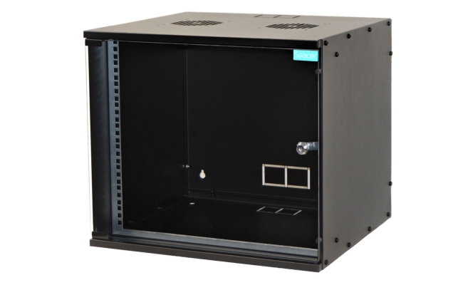 Cabinet 19" Spacer SPCW-7U-450-BK, 7U, fixare pe perete, negru