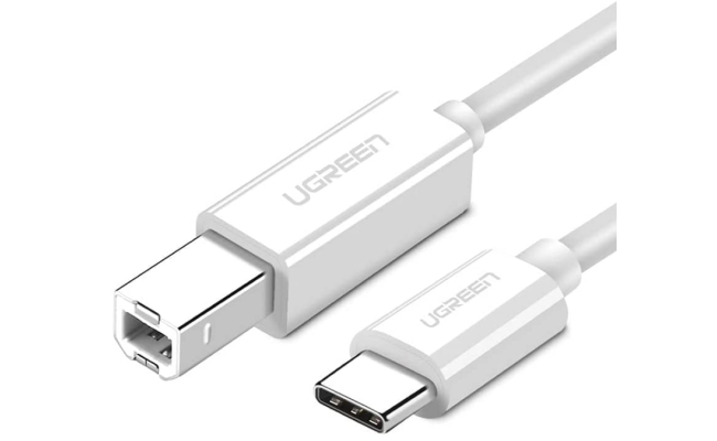 Cablu USB Ugreen pentru imprimanta US241, USB Type-C la USB 2.0 Type-B, 1m,...