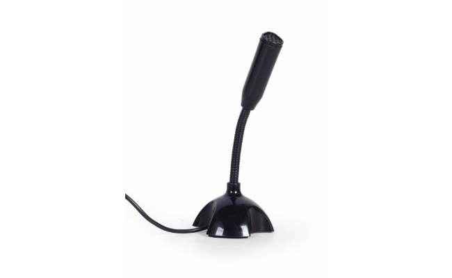 Microfon Gembird MIC-DU-02, conector USB 2.0, flexibil, negru