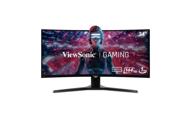 Monitor Gaming curbat ViewSonic VX3418-2KPC, 34", UWQHD, Negru