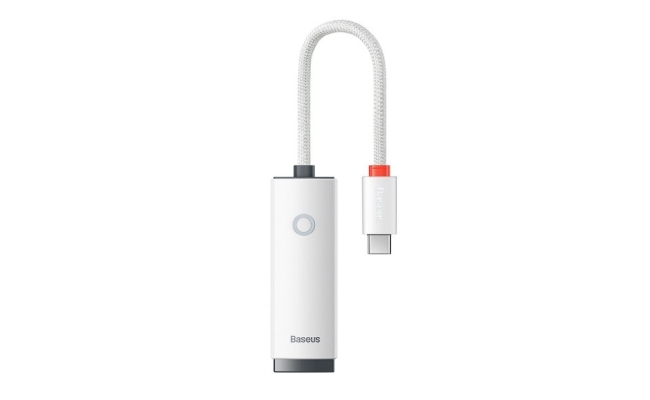 Adaptor retea Baseus Lite, WKQX000202, USB Type-C la RJ-45, 10/100 Mbps, LED,...