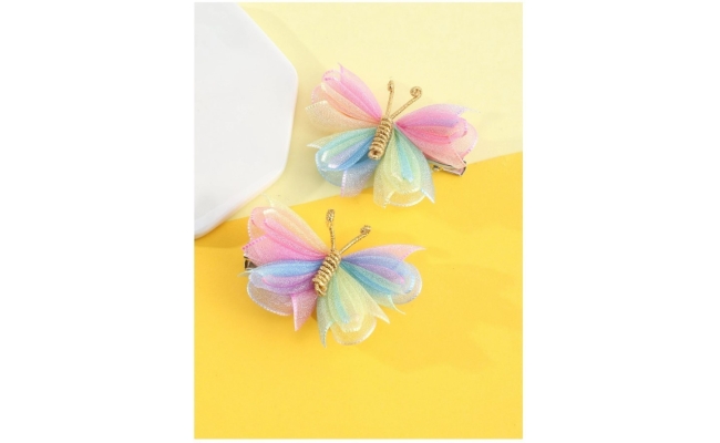 Agrafe de par in forma de fluturas, pentru fetite , set 2 bucati