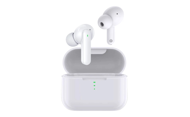 Casti bluetooth QCY T11_W, Bluetooth 5.1, Alb