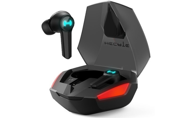 Casti Wireless Edifier GT4-BK, intraauriculare, RGB, USB-C, Negru