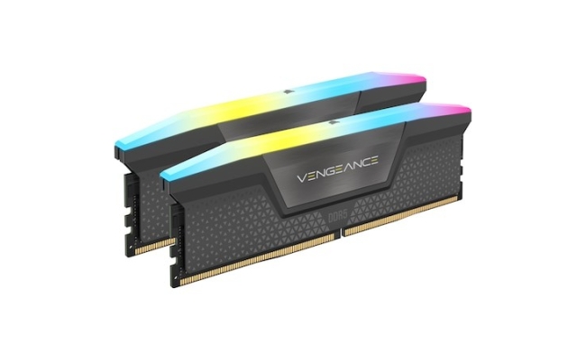Kit Memorie Corsair VENGEANCE RGB 64GB (2x32GB) DDR5 5600MHz CL40...
