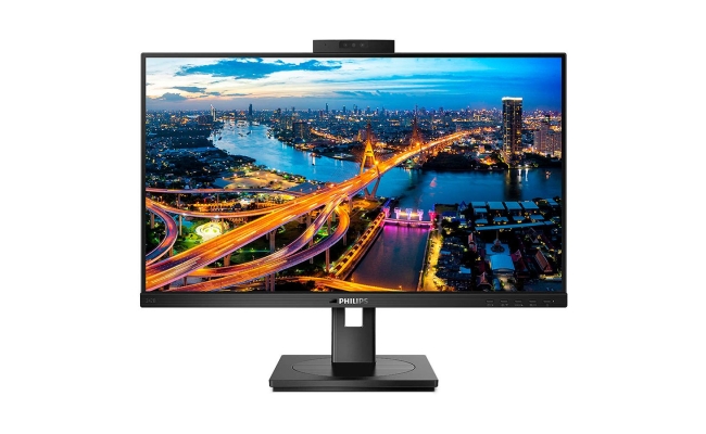 Monitor WLED IPS Philips 242B1H/00, 23.8", Full HD, 4ms, Webcam, Negru