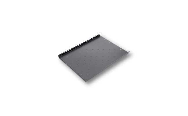 Raft fix capacitate ridicata pentru rack podea 800mm, negru RAL9004 - DATEUP,...
