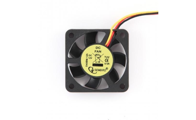 Ventilator Gembird D40BM-12A, 12 V, 1x 40mm, cablu 7cm