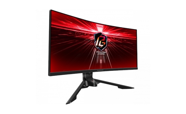 Monitor Gaming ASRock PG34WQ15R3A, 34", Curved, 1ms, Negru