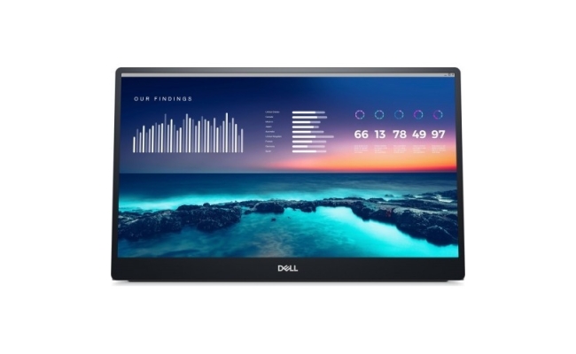 Monitor LED Portabil Dell P1424H, 14", 6ms, Full HD, Argintiu