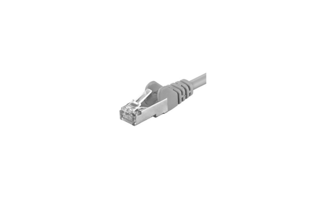 Patchcord FTP RJ45-RJ45 Cat.5e, LSZH, 0.5m, gri, EMTEX FTP-5E-0.5-G-LSZH-EMT