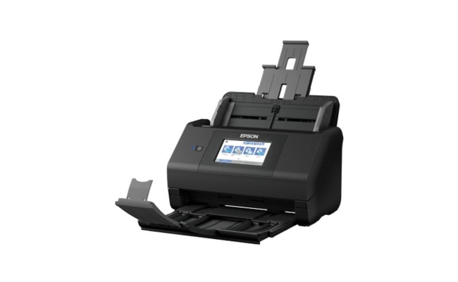 Scanner portabil Epson WorkForce ES-580W, A4, Duplex, ADF, Negru B11B258401