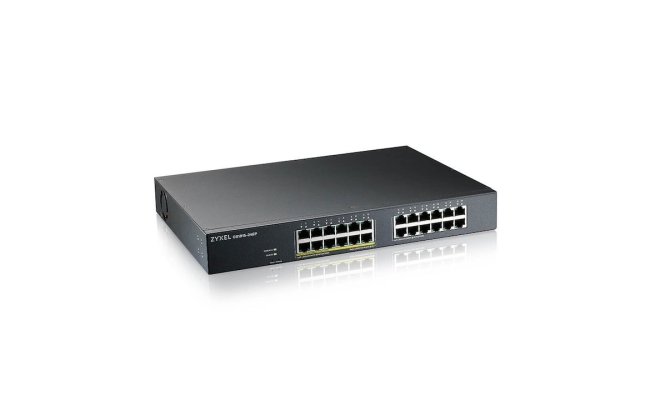 Switch cu management Zyxel GS1915-24EP, Layer 2, 24 Porturi Gigabit POE, Fanless