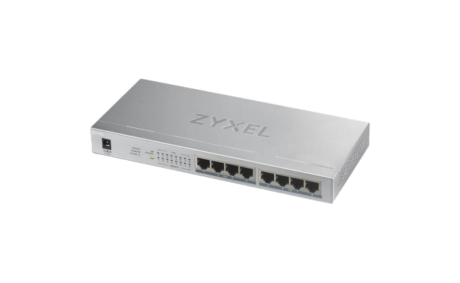 Switch PoE Zyxel GS1008HP-EU0101F, port Gigabit x 8, nerackabil, carcasa...