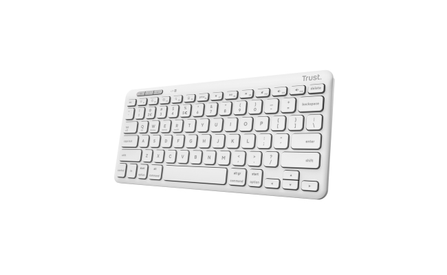 Tastatura Trust LYRA Wireless compacta si reincarcabila alba (25097)