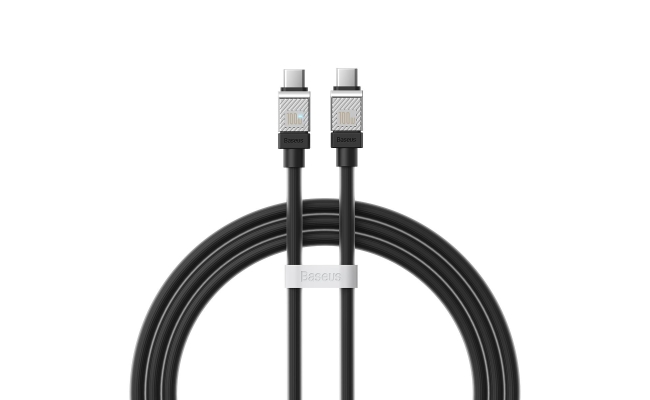 Cablu alimentare si date Baseus CAKW000201, USB Type-C, 100W, 1m, negru
