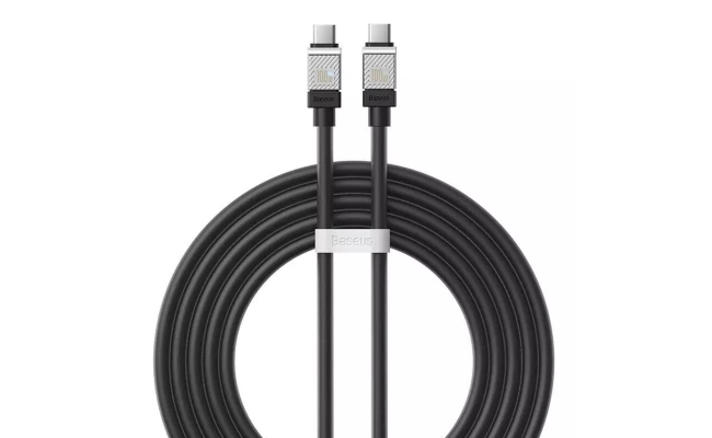 Cablu alimentare si date Baseus CAKW000301, USB Type-C (T), 100W, 2m, negru