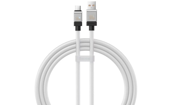 Cablu alimentare si date Baseus CAKW000602, USB la USB Type-C, 100W, 1m, alb