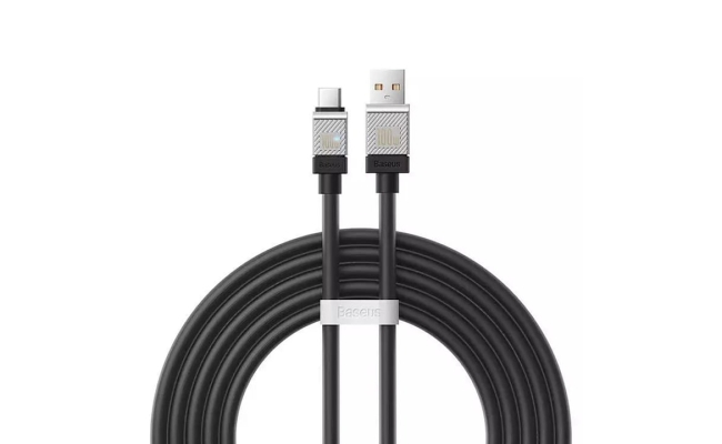 Cablu alimentare si date Baseus CAKW000701, USB la USB Type-C, 100W, 2m, negru