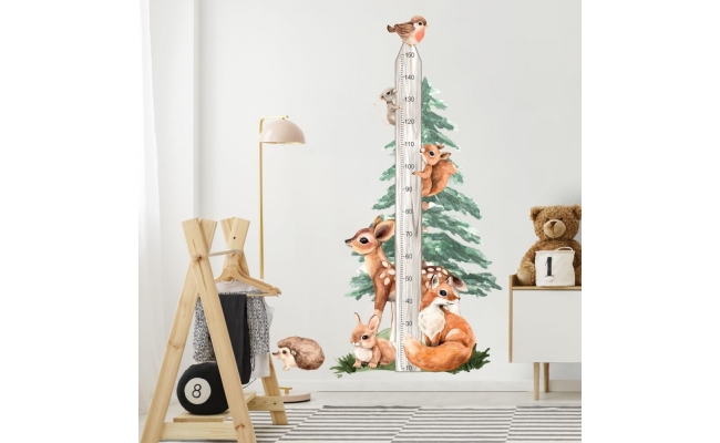 Metru pentru copii 150 cm cu animale Forest