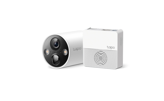 Set Camera IP Exterior TP-Link Tapo C420S1 + HUB, IP65, 3 Mpx 2K, RJ-45,...