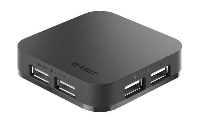 Hub USB D-Link DUB-H4, 4 porturi USB 2.0, negru 20837