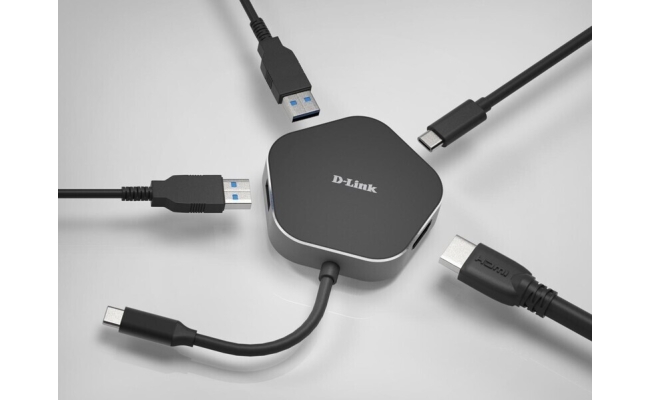 Hub USB D-Link DUB-M420 4-in-1, USB Tip C 20768