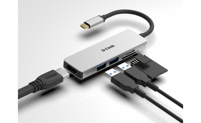 Hub USB D-Link DUB-M530 5-in-1 USB-C 20790