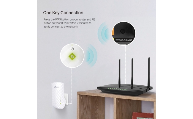 Range Extender TP-Link RE200, AC750, OneMesh™, Dual-Band, Smart Roaming...
