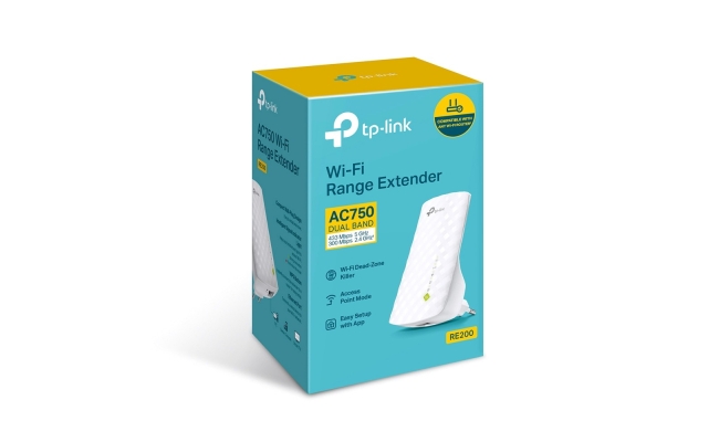 Range Extender TP-Link RE200, AC750, OneMesh™, Dual-Band, Smart Roaming...