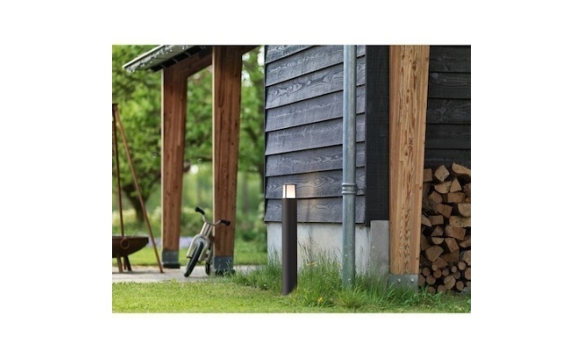 Stalp de exterior LED integrat Philip Stock Post Anthracite, 6W,  alb cald...