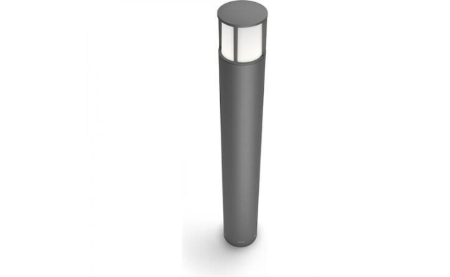 Stalp de exterior LED integrat Philip Stock Post Anthracite, 6W,  alb cald...