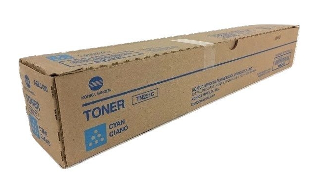 Toner Original Konica-Minolta Cyan TN-221C pentru Bizhub C227/C287,...