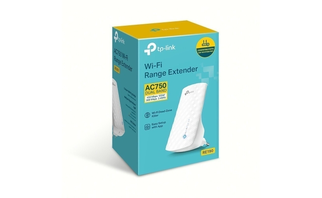 Range Extender TP-LINK RE190, AC750, OneMesh™, Dual-Band, Smart Roaming...