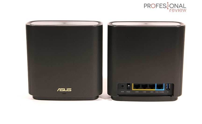 Router wireless ASUS Gigabit Mesh ZenWiFi, AX XT8, Wifi 6, Tri-Band, 2 pack...