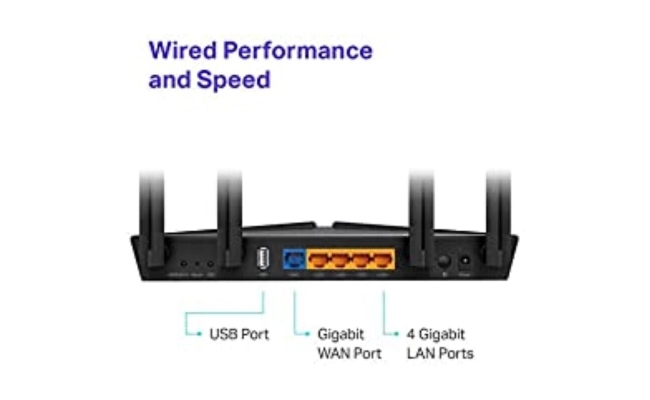 Router wireless TP-LINK Gigabit Archer AX20, Ax1800, WiFI 6, Dual-Band 21870